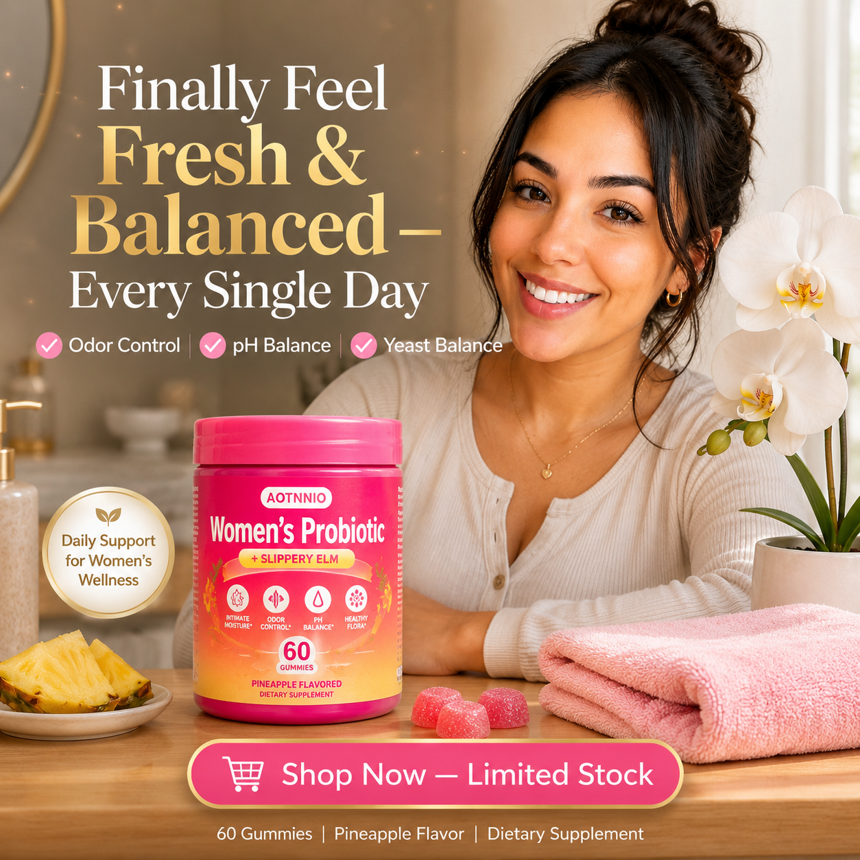 PureBloom Gummies — Daily Probiotic Support for Women's Wellness