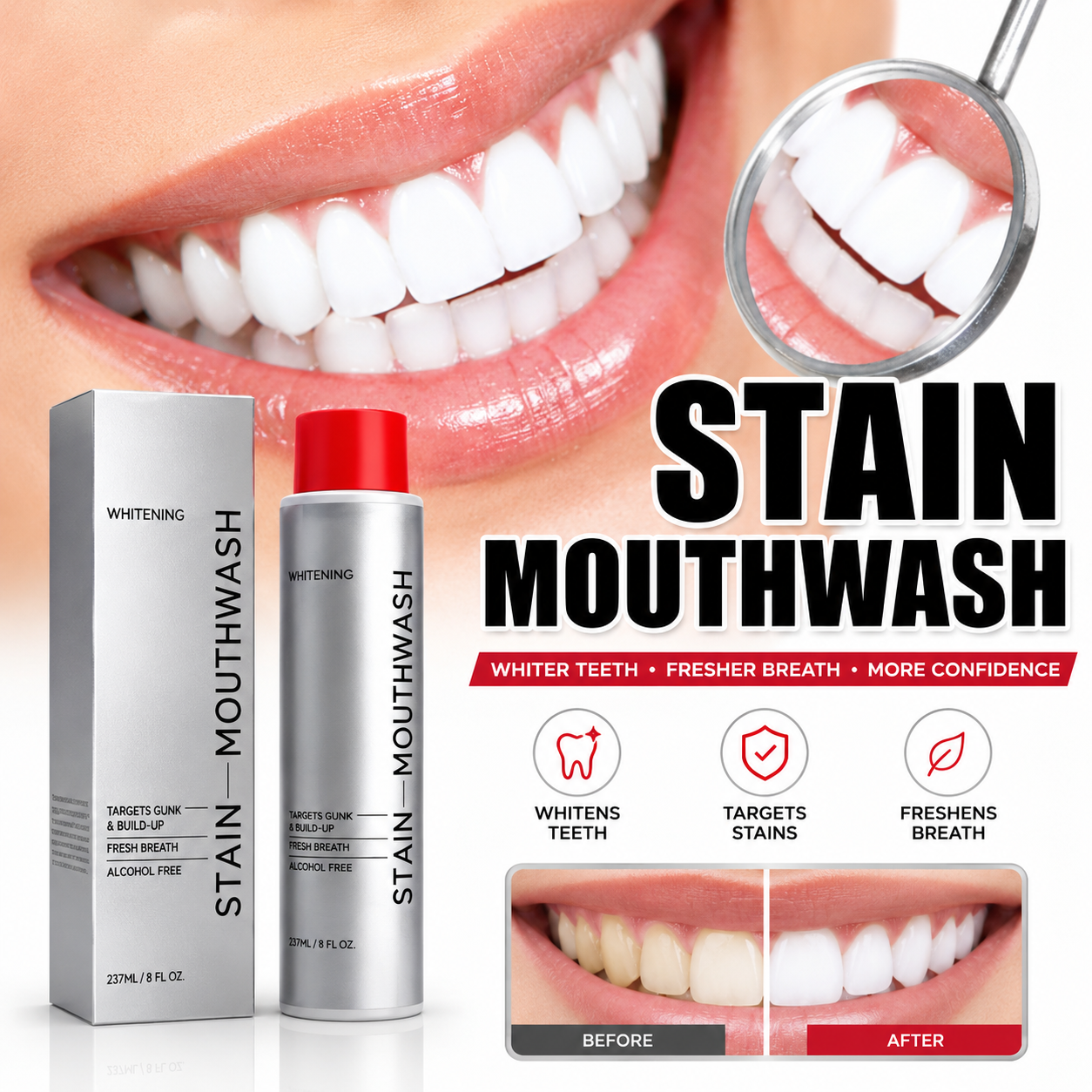 Whitening Stain Mouthwash — Brighter Smile Daily