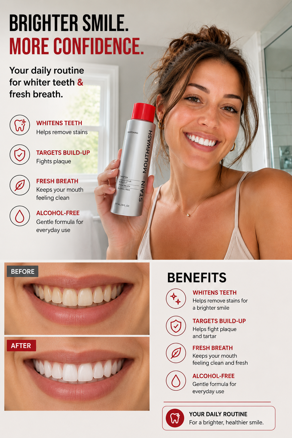 Whitening Stain Mouthwash — Brighter Smile Daily